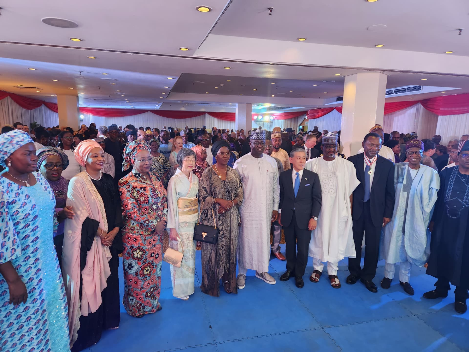 Saratu Umar among guests at a diplomatic reception